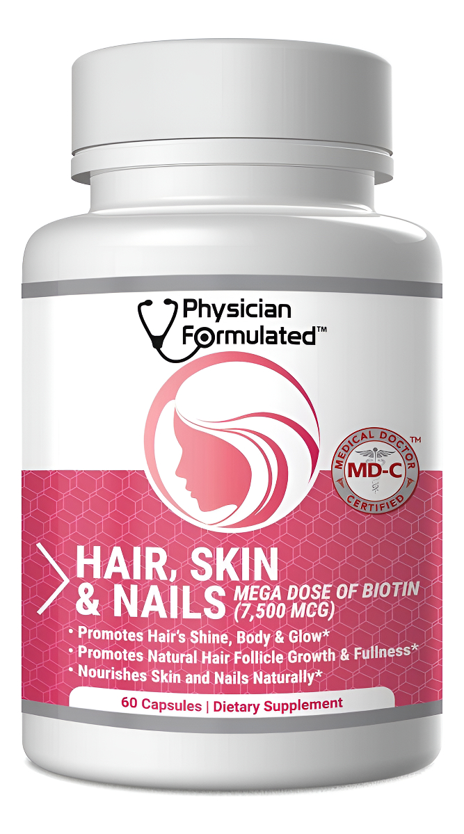 Vitaminas Para Cabello, Piel Y Uñas Sanos Creado Por Médicos Para Hombres Y Mujeres. 0.00026 Oz. De Biotina, Aminoácido