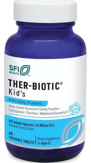 Klaire Labs Ther-biotic - Probiótico Masticable Para Niños, 25b Ufc Lactobacillus + Bifidobacterium Probióticos Para Ni
