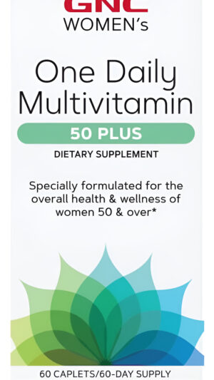 Gnc One Daily Multivitamin 50 Plus Suplemento Para Mujeres De Más De 50 Años - 60 Cápsulas