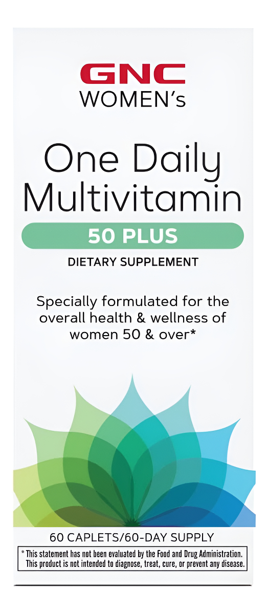 Gnc One Daily Multivitamin 50 Plus Suplemento Para Mujeres De Más De 50 Años - 60 Cápsulas