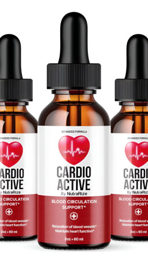 (3 Pack) Cardio Active Drops, Cardio Active Advance Formula - Official Supplement Drops, All Natural Cardio Active Supp