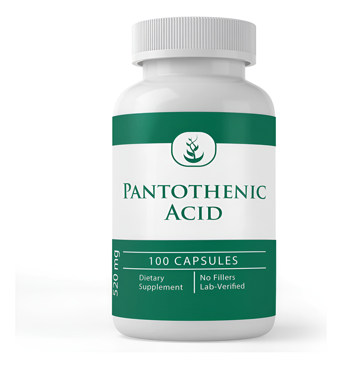 Ácido Pantoténico (100 Cápsulas) Puro, Vitamina B5, Suplemen