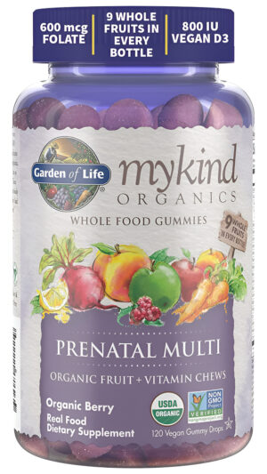 Garden Of Life, 120 Gomitas Multivitamínicas Prenatales Para Mujeres De Mykind Organics