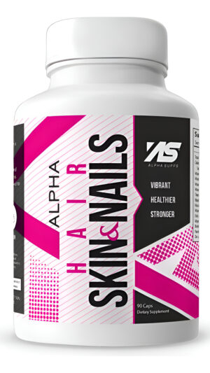 Alpha Supps Suplemento Para El Cabello, La Piel Y Las Uñas Para Mujeres, Vibrante Salud Y Fuerza De Hsn