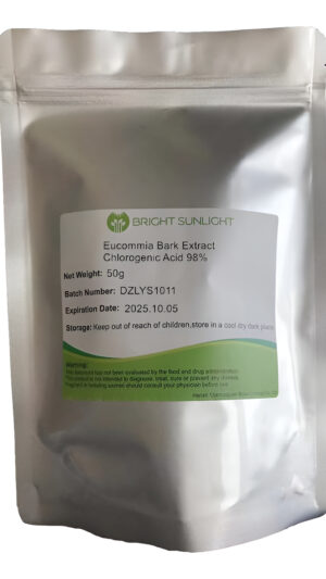 Polvo Del Ácido Clorogénico El 98% Del Extracto De La Corteza De Eucommia 1.76 Oz