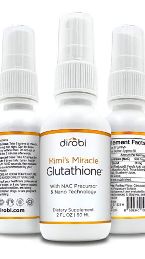 Mimi's Miracle - Spray De Glutatión, Antioxidante Sublingual, Suplemento De Glutatión Reducido Con Ácido Ascórbico, Ext