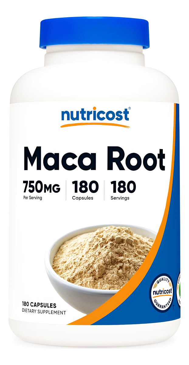Nutricost Raíz De Maca (lepidium Meyenii) 750 Mg, 180 Cápsulas, 180 Porciones
