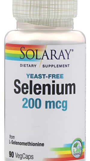 Selenium Para El Sistema Inmunologuico 100 Mg 90 Cps Solaray