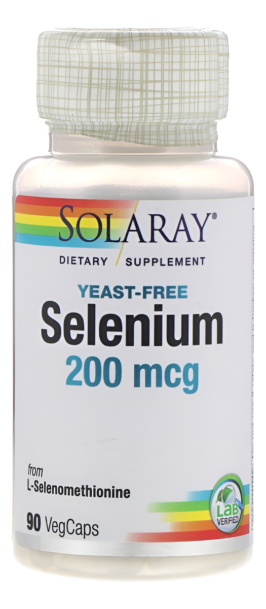 Selenium Para El Sistema Inmunologuico 100 Mg 90 Cps Solaray
