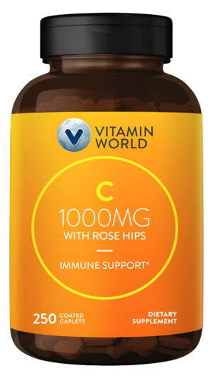Vitamin World C-1000 Mg Con Bioflavonoides Y Escaramujo Silvestre Vitamina C 250 Tabletas Recubiertas