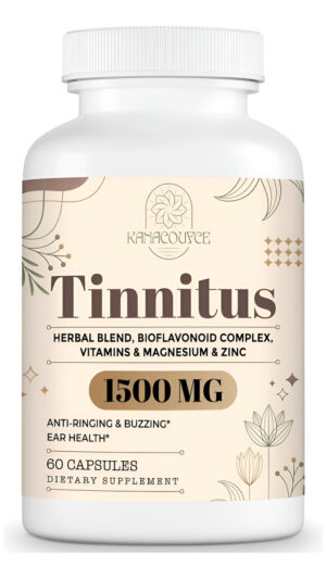 Tinnitus De 1500 Mg Para Zumbido De Oídos, Suplemento De Tinnitus, 60 Cápsulas