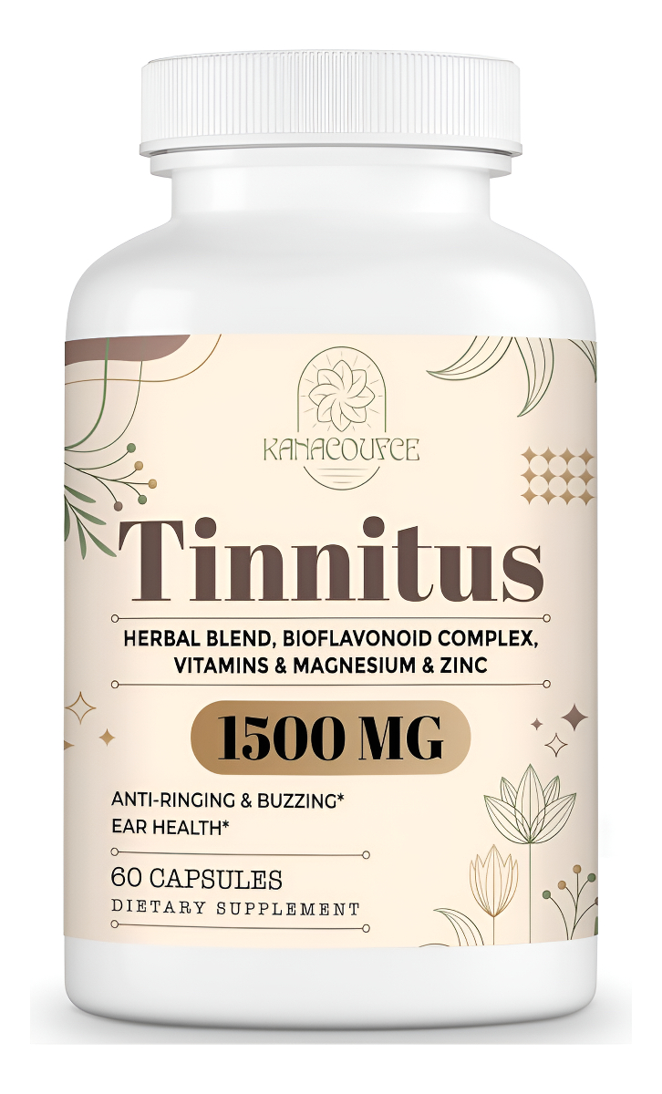 Tinnitus De 1500 Mg Para Zumbido De Oídos, Suplemento De Tinnitus, 60 Cápsulas