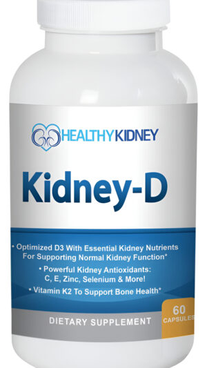 Suplemento Renal De Riñón D. Vitamina D Optimizada Para Apoyo Renal. Vitamina D3 Y 7 Vitaminas Y Nutrientes Renales Dis