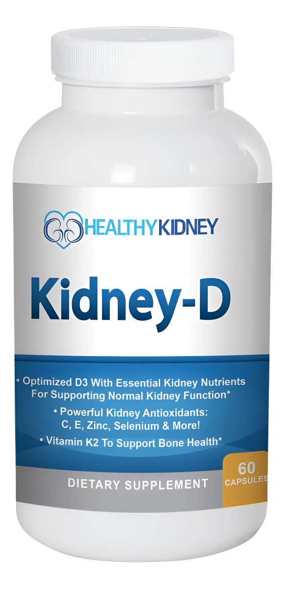 Suplemento Renal De Riñón D. Vitamina D Optimizada Para Apoyo Renal. Vitamina D3 Y 7 Vitaminas Y Nutrientes Renales Dis
