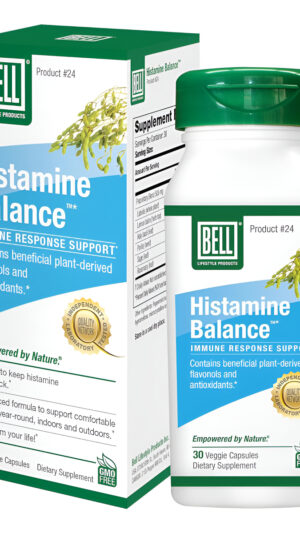 Bell Histamine Balance - Suplemento Natural, Optimiza La Respuesta Inmune, Mezcla Patentada, 30 Cápsulas Vegetales