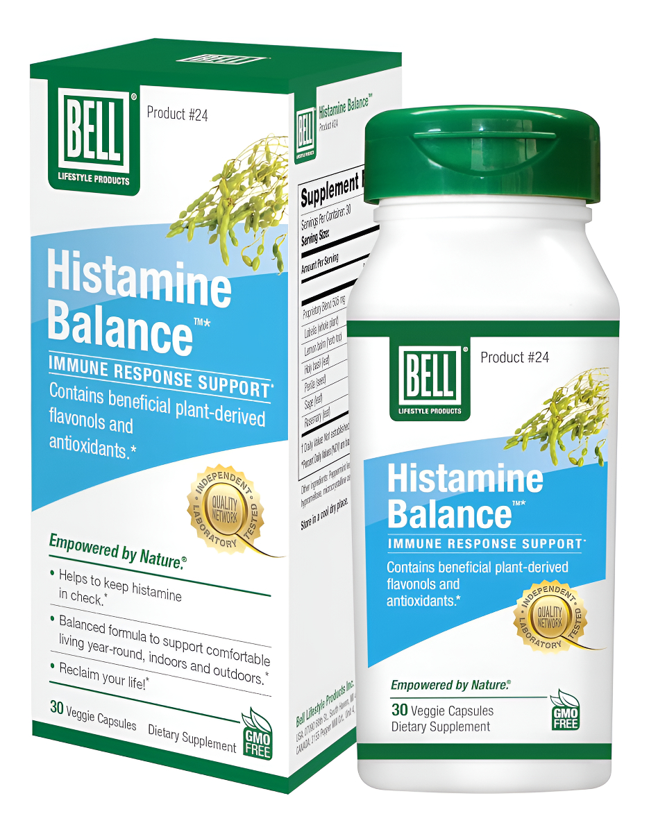 Bell Histamine Balance - Suplemento Natural, Optimiza La Respuesta Inmune, Mezcla Patentada, 30 Cápsulas Vegetales