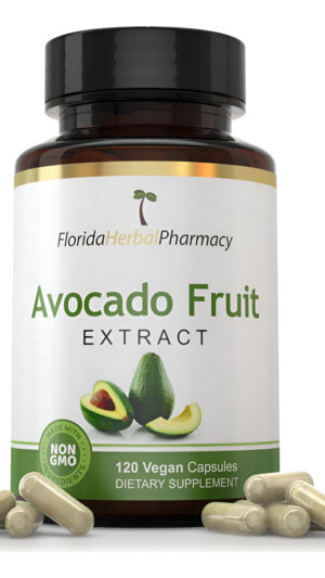 Florida Herbal Pharmacy, 120 Cápsulas De Extracto De Fruta De Aguacate 10:1, Suplemento Natural