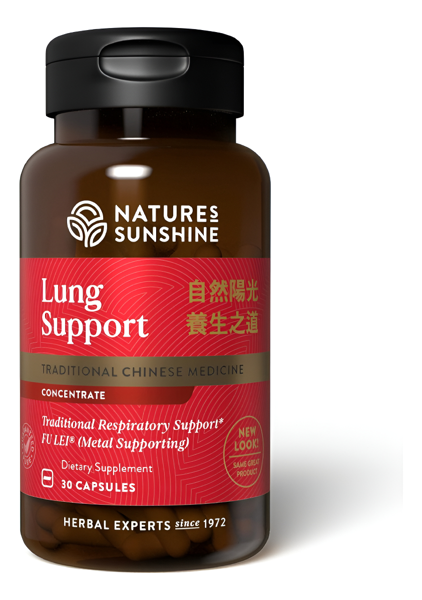 Nature's Sunshine Concentrado Chino Tcm De Apoyo Pulmonar, 30 Cápsulas
