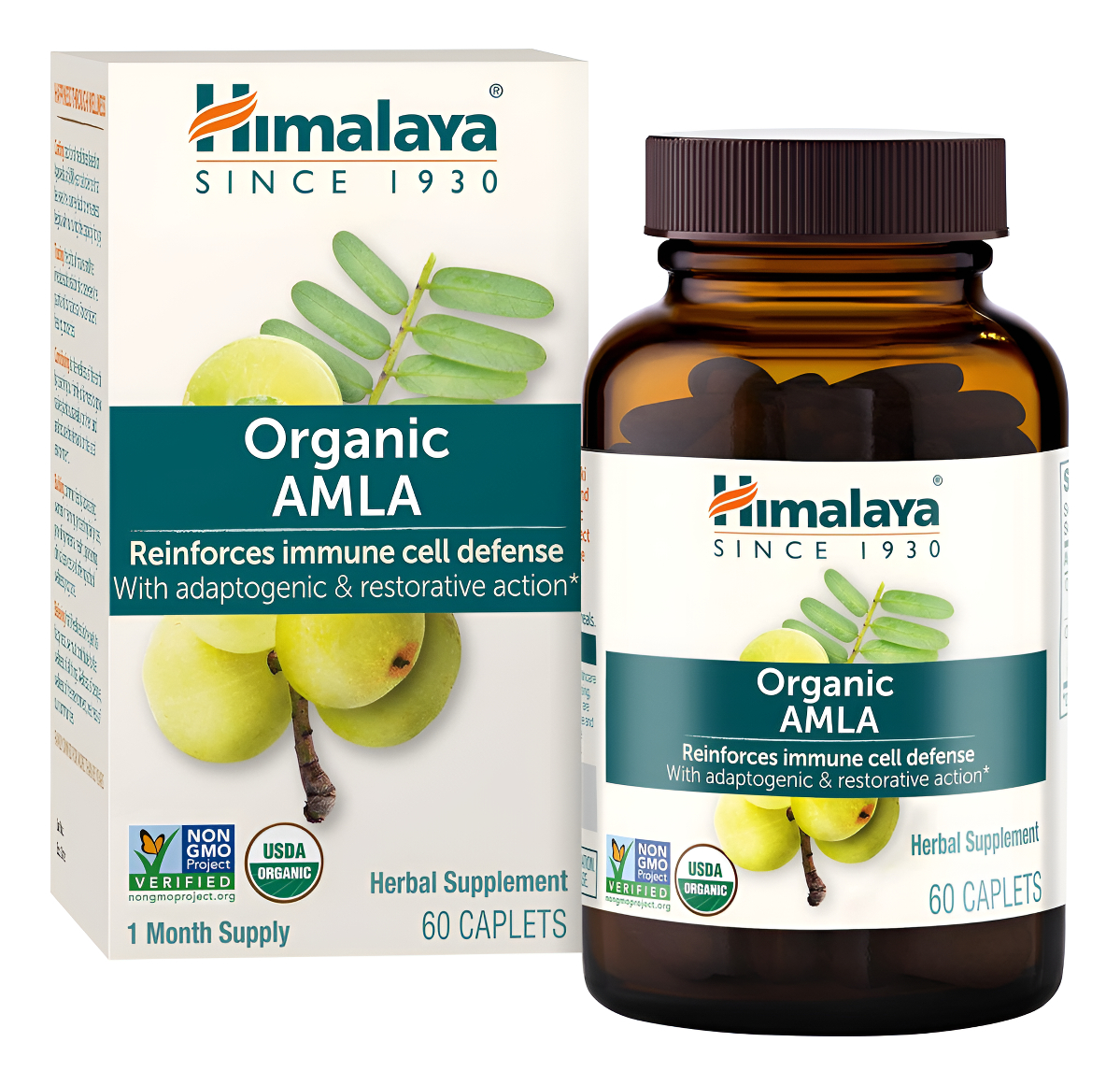 Himalaya Antioxidante Natural Orgánico Amla Para Apoyo Inmunológico, 60 Cápsulas, Suministro De 1 Mes