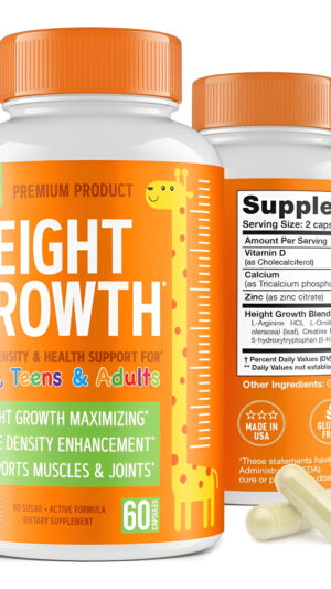 Betall - Maximizador De Crecimiento De Altura, Vitaminas Naturales Para Adolescentes, Fabricadas En Estados Unidos