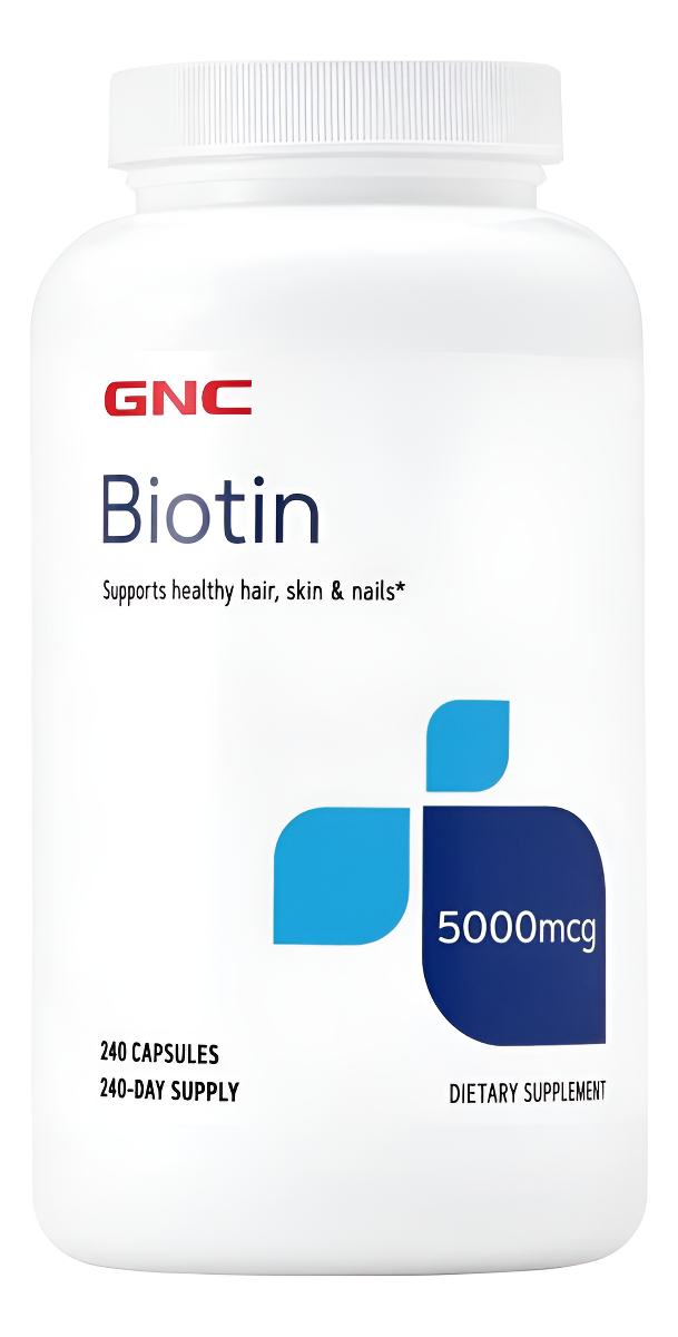 Gnc Biotina 5000mcg | Apoya El Cabello, La Piel Y Las Uñas Saludables | 240 Unidades