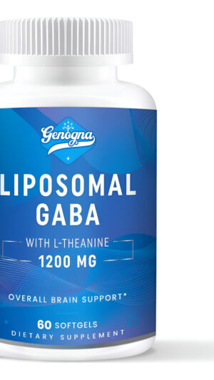 Gaba Con Suplemento De L-teanina De 1200 Mg - Suplementos Liposomales De Gaba De Alta Biodisponibilidad, 60 Cápsulas Pa