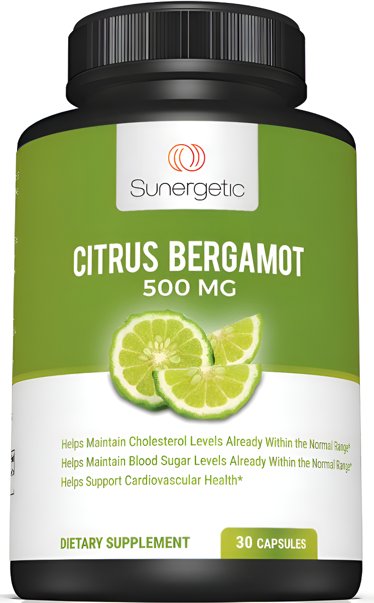 Sunergetic Cápsulas De Bergamota, Formuladas Con Extracto Orgánico De Bergamota, Bergamonte® Clínicamente Estudiada Par