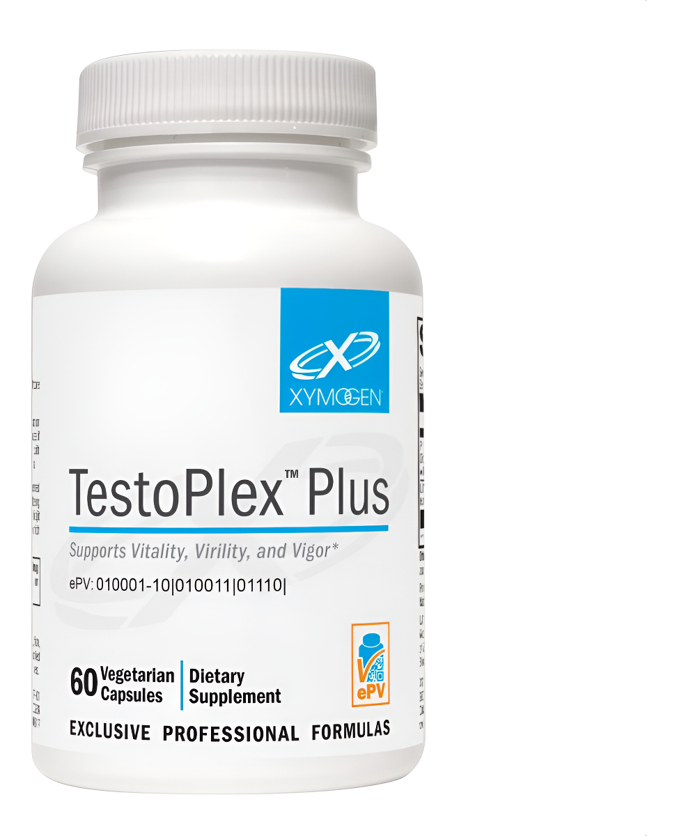Xymogen Testoplex Plus - Suplemento De Extracto De Mumijo + Eurycoma Longifolia Para Hombres Y Mujeres (60 Cápsulas)