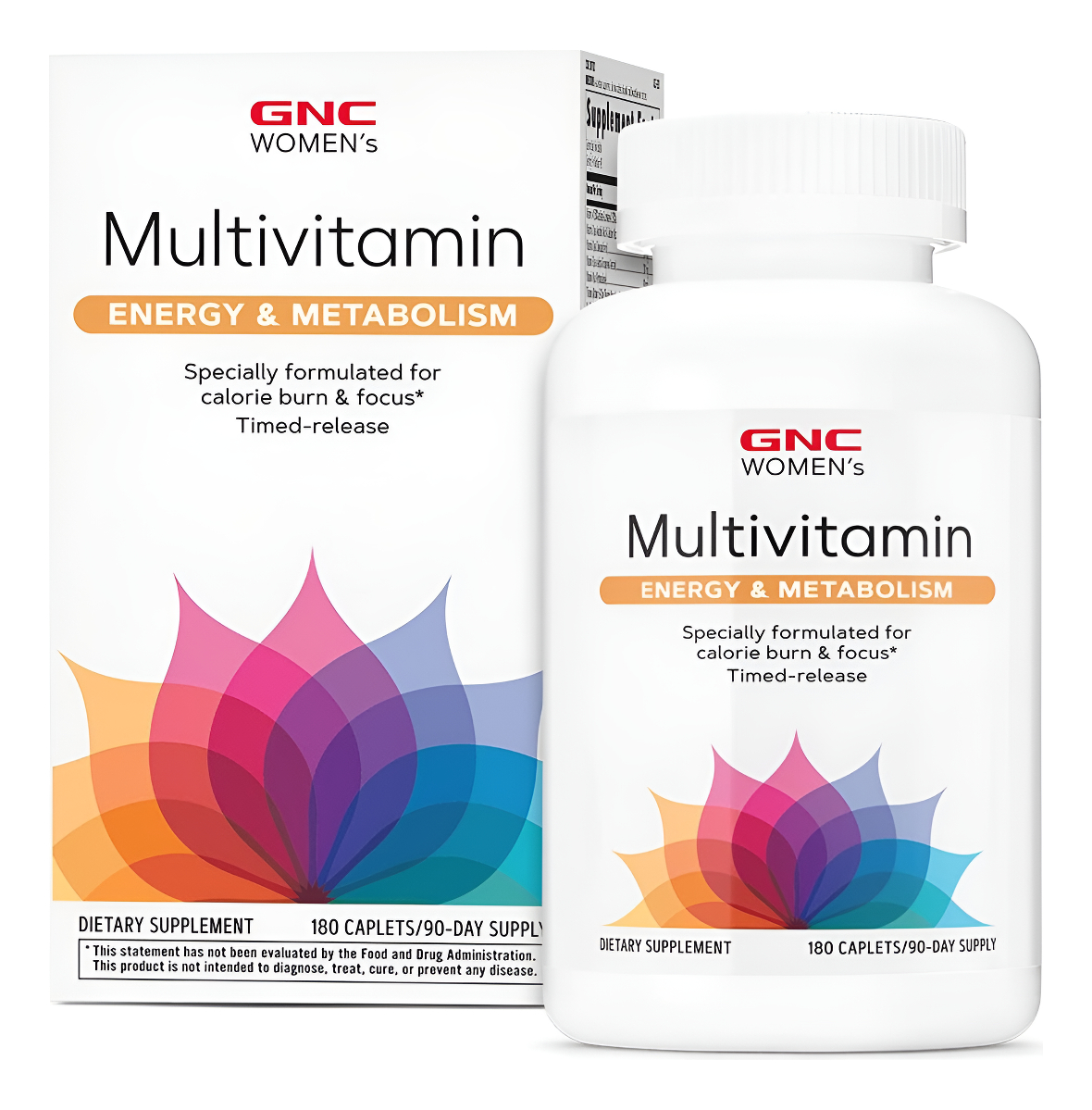 Gnc Multivitamin 180 Comprimidos Multivitamínicos De Energía Y Metabolismo Para Mujeres