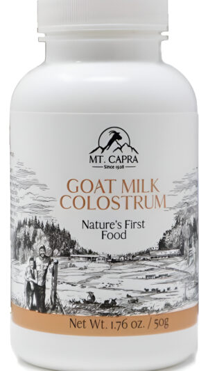 Mt. Capra Since 1928 Calostro De Leche De Cabra | Para Un Sistema Inmunológico Saludable, Intestino Y Rendimiento Atlét