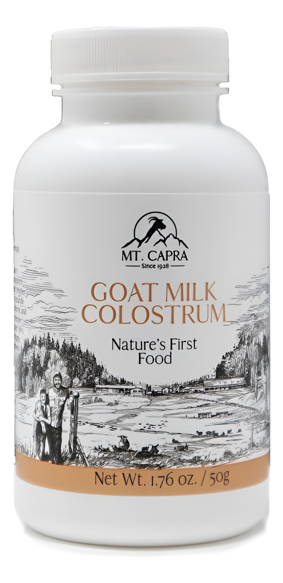 Mt. Capra Since 1928 Calostro De Leche De Cabra | Para Un Sistema Inmunológico Saludable, Intestino Y Rendimiento Atlét