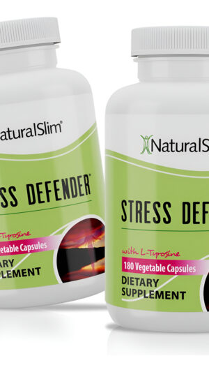 Naturalslim Stress Defender L Tirosina Y Ácido Pantoténico (vitamina B5) 180 Cápsulas Veganas, Pack De 2