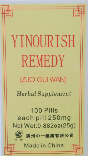 Yinourish Remedy (zuo Gui Wan) 100 Píldoras, 250mg Cada Píldora