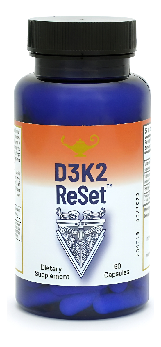 Rna Reset - D3k2 Reset 4,000 Ui De Vitamina D3 (100mcg), Y Suplemento K2 De 100 Mcg, 60 Cápsulas