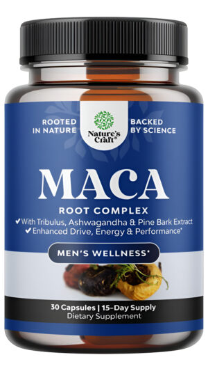 Cápsulas De Raíz De Maca Negra Para Hombres  Suplemento De Mejora De Hierbas Para Hombres Con Ginseng Siberiano Ashwagandha Y Raíz De Maca Negra Par