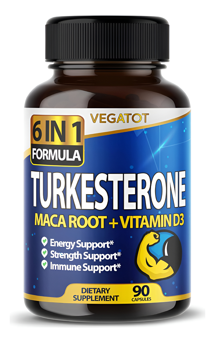 Vegatot Extracto Concentrado De Turkesterona De Alta Resistencia 6 En 1 De 15,500 Mg Con Raíz De Maca, Fenogreco Tribul