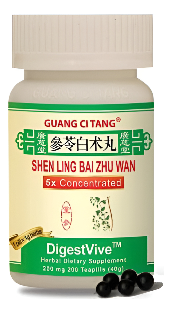 Guang Ci Tang Marca - Shen Ling Bai Zhu Wan (digestvive) 200 Mg 200 Pastillas 5x