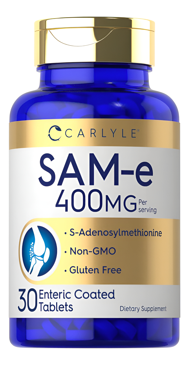 Carlyle Sam-e 400mg | 30 Tabletas | Pastillas De S-adenosilmetionina | Vegetariano, Sin Omg, Suplemento Sin Gluten