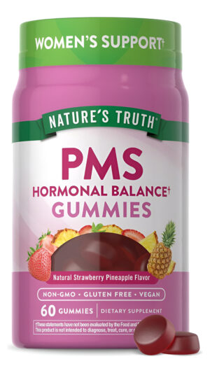 Nature's Truth Pms Gomitas De Apoyo Al Equilibrio Hormonal Para Mujeres, 60 Unidades, Suplemento Vegano, Sin Omg Y Sin