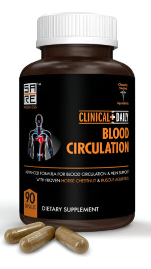 Clinical Daily Suplemento Diario Para La Circulación Sanguínea. Tratamiento Herbal Para Las Varices. 90 Cápsulas