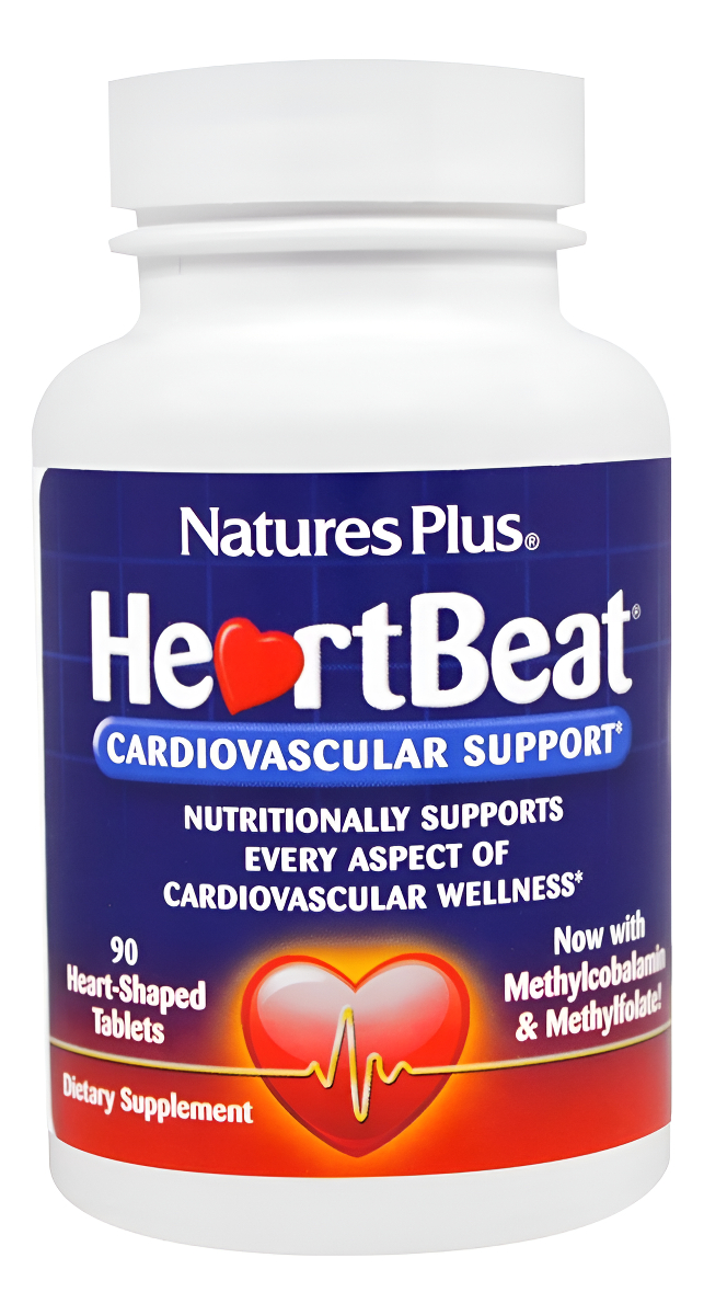 Naturesplus Heartbeat - 90 Tabletas Veganas - Vegetarianas, Sin Gluten - 30 Porciones