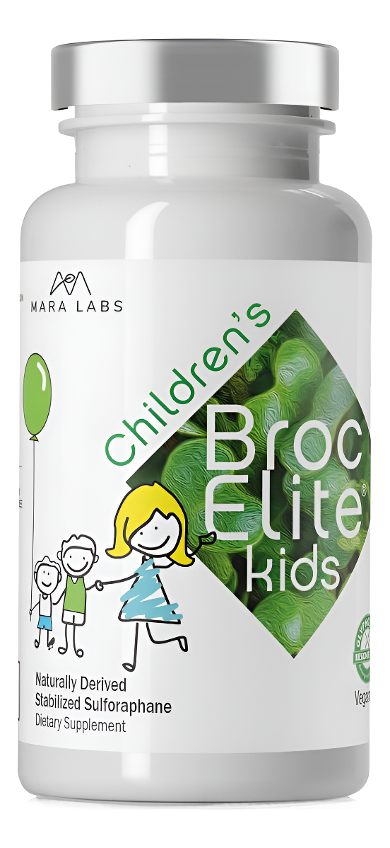Mara Labs Broc Elite Kids | Suplemento De Brócoli Con Extracto De Sulforafano Estabilizado Para Niños | 60 Unidades
