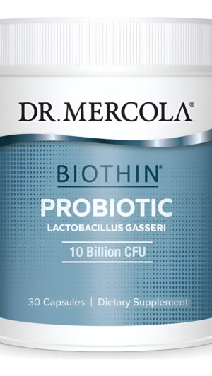Dr. Mercola Biothin Probiotic 10 Mil Millones De Ufc, 30 Porciones (30 Cápsulas), Suplemento Dietético, Apoya La Salud