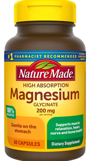 Nature Made Glicinato De Magnesio 200mg 60 Cápsulas