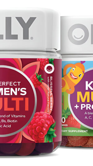 Olly Paquete Familiar De 90 Gomitas The Perfect Women's Multi Y 70 Gomitas Kid's Multi + Probiotic Suplementos