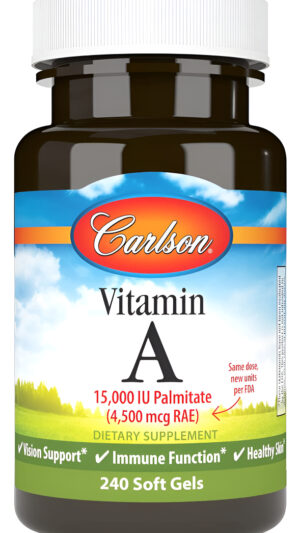 Carlson - Vitamina A, 15000 Iu Palmitato (4500 Mcg Rae), Vis