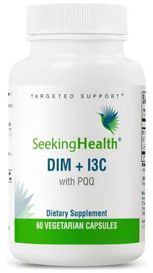 Seeking Health Dim E I3c - Apoya El Metabolismo Hepático Saludable De Estrógeno, 400 Mg, 60 Cápsulas
