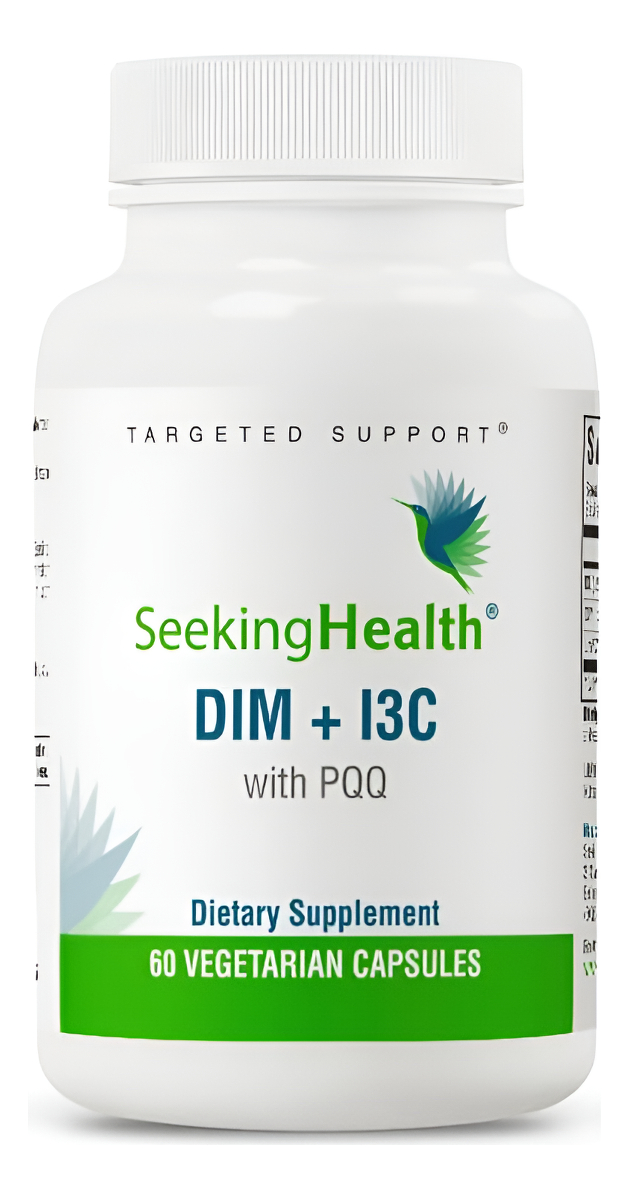 Seeking Health Dim E I3c - Apoya El Metabolismo Hepático Saludable De Estrógeno, 400 Mg, 60 Cápsulas