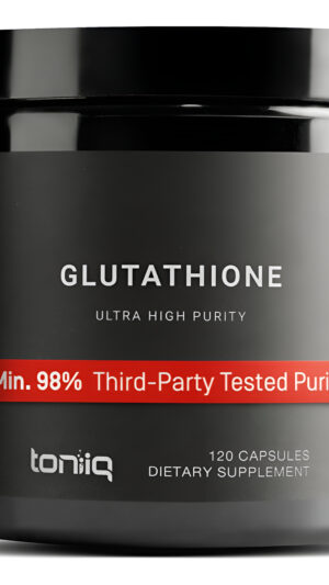 Toniiq Cápsulas De Glutatión De Ultra Alta Resistencia, Fórmula Concentrada De 1000 Mg, 98% Más Altamente Purificadas