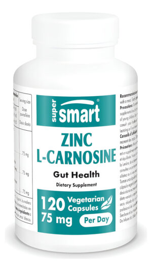 Supersmart - Zinc L-carnosina 75mg Por Día (tolerado Al Bien) - Suplemento De Zinc Carnosina | Sin Omg Y Sin Gluten - 1